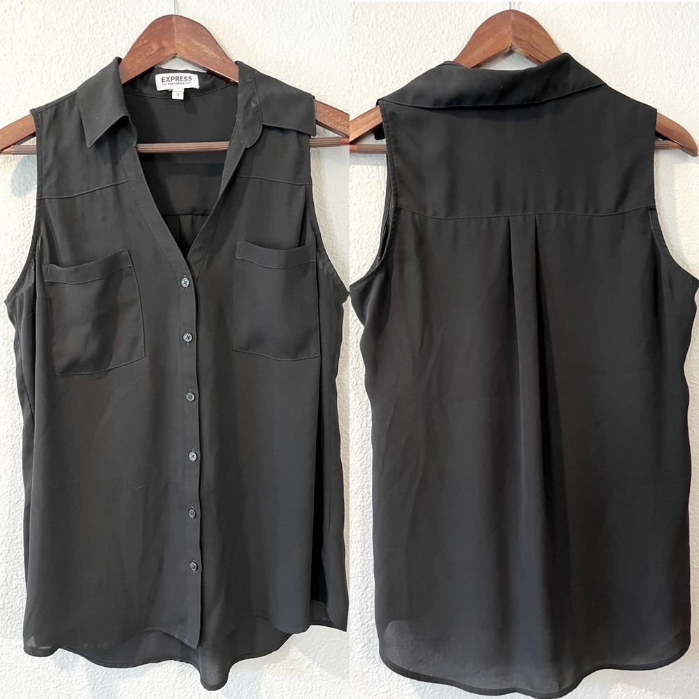 Express portofino black blouse tank